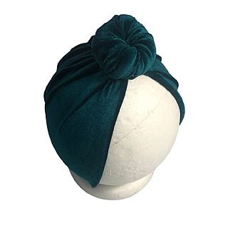 Τουρμπάνι Βελούδινο D.Green Top Knot 