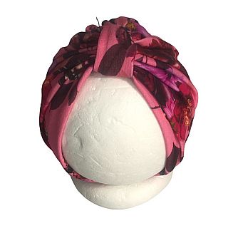 Τουρμπάνι βαμβακερό με τύπωμα Ladybag Flower