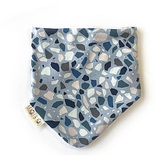 Bandana Bib Pebbles Blue